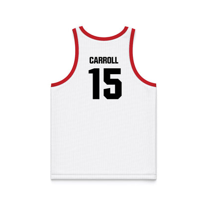 Youngstown State - NCAA Men's Basketball : Cris Carroll - White Basketball Jersey-1