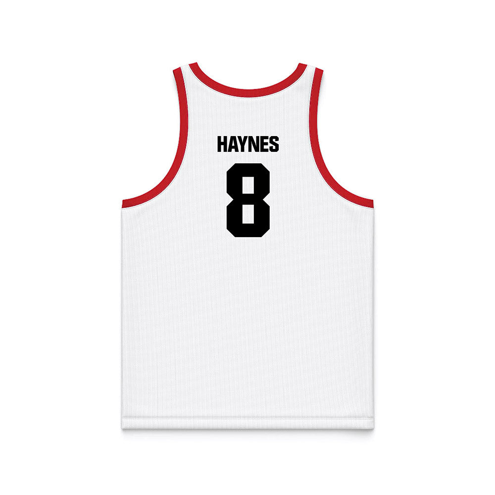 Youngstown State - NCAA Men's Basketball : Jaiden Haynes - White Basketball Jersey-1