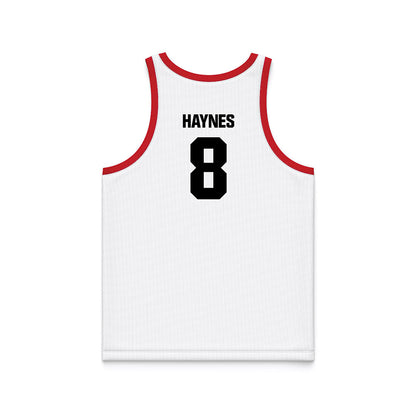 Youngstown State - NCAA Men's Basketball : Jaiden Haynes - White Basketball Jersey-1