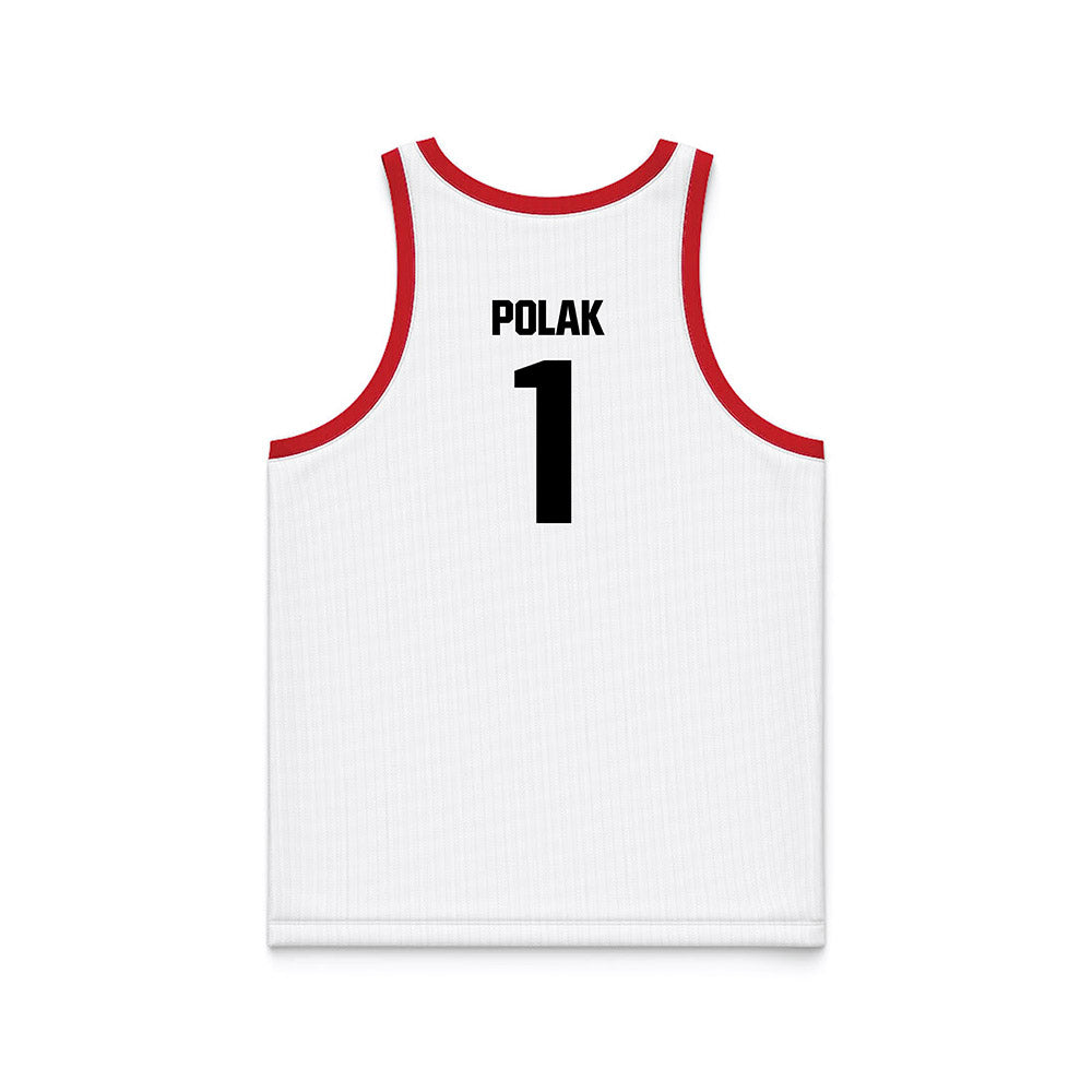 Youngstown State - NCAA Men's Basketball : Cam Polak - White Basketball Jersey-1