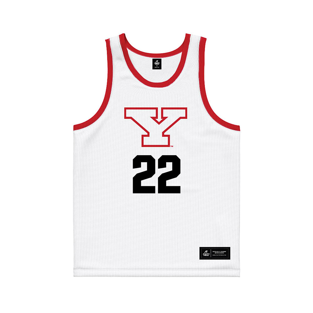 Youngstown State - NCAA Men's Basketball : Jacob Spurlock - White Basketball Jersey-0