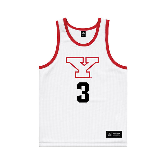 Youngstown State - NCAA Men's Basketball : Derrick Anderson - White Basketball Jersey-0