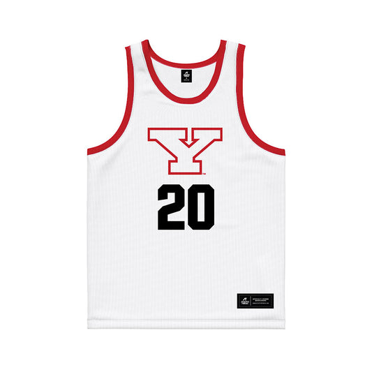 Youngstown State - NCAA Men's Basketball : Jamar Livingston - White Basketball Jersey-0