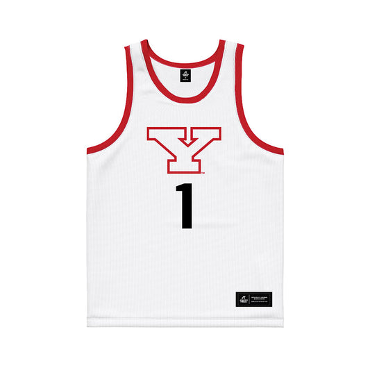 Youngstown State - NCAA Men's Basketball : Cam Polak - White Basketball Jersey-0