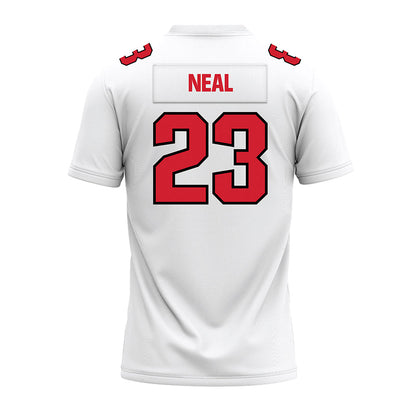 Youngstown State - NCAA Football : Zion Neal - White Premium Football Jersey-1