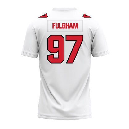 Youngstown State - NCAA Football : Trentt Fulgham - White Premium Football Jersey-1