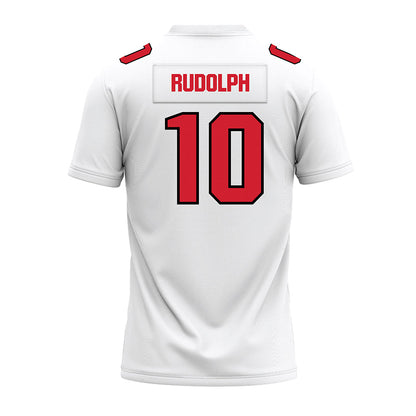 Youngstown State - NCAA Football : Jordan Rudolph - White Premium Football Jersey-1