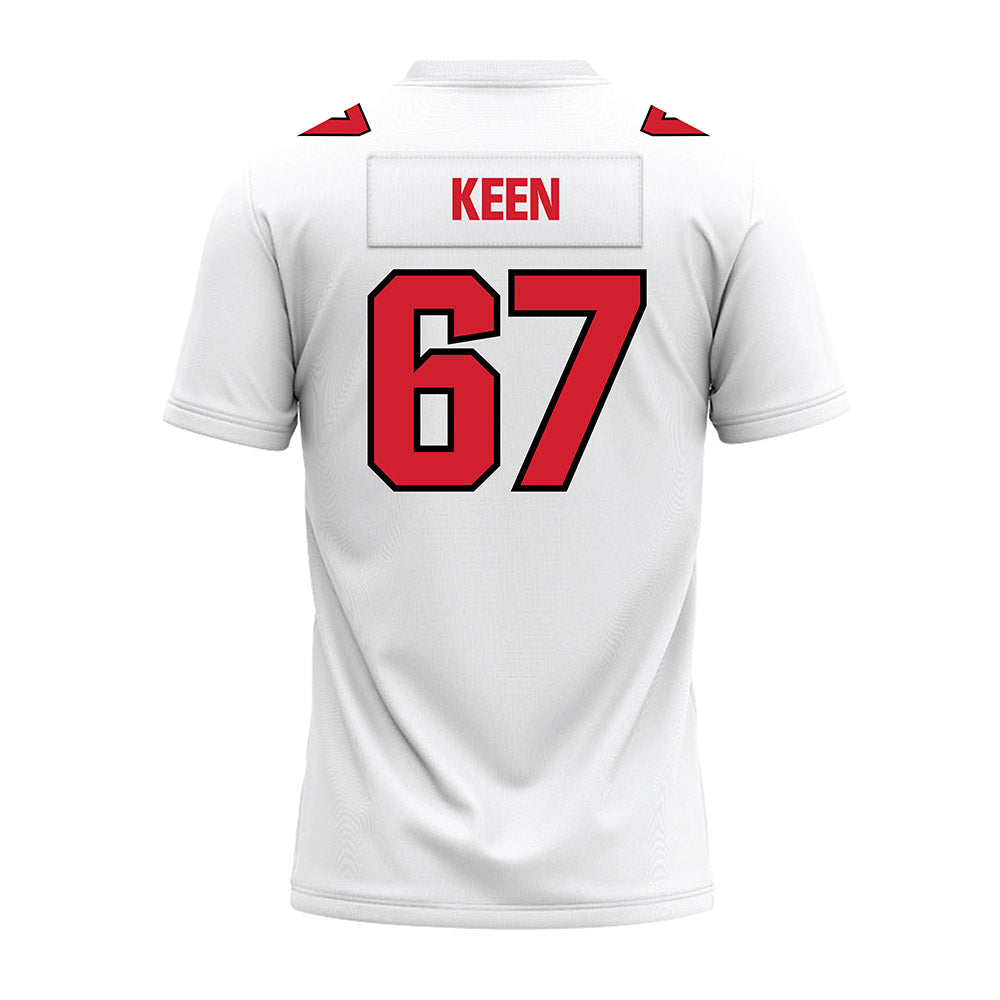 Youngstown State - NCAA Football : Van Keen - White Premium Football Jersey-1