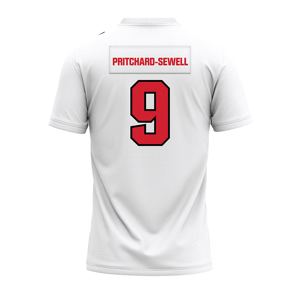 Youngstown State - NCAA Football : Jordan Pritchard-Sewell - White Premium Football Jersey-1