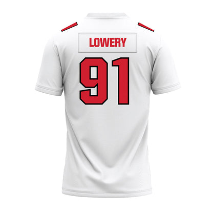 Youngstown State - NCAA Football : Reighn Lowery - White Premium Football Jersey-1