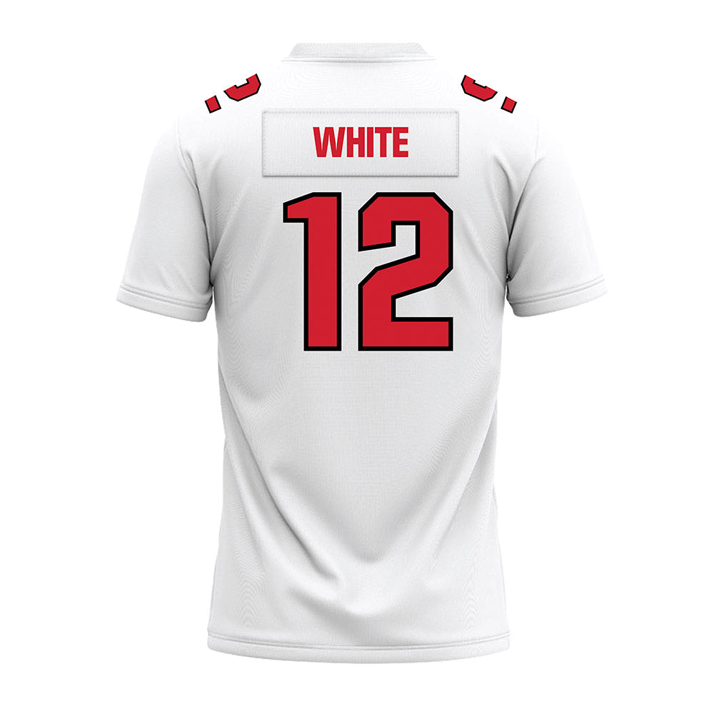 Youngstown State - NCAA Football : Baron White - White Premium Football Jersey-1