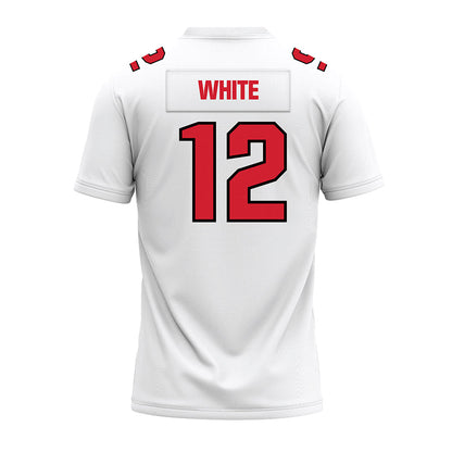Youngstown State - NCAA Football : Baron White - White Premium Football Jersey-1
