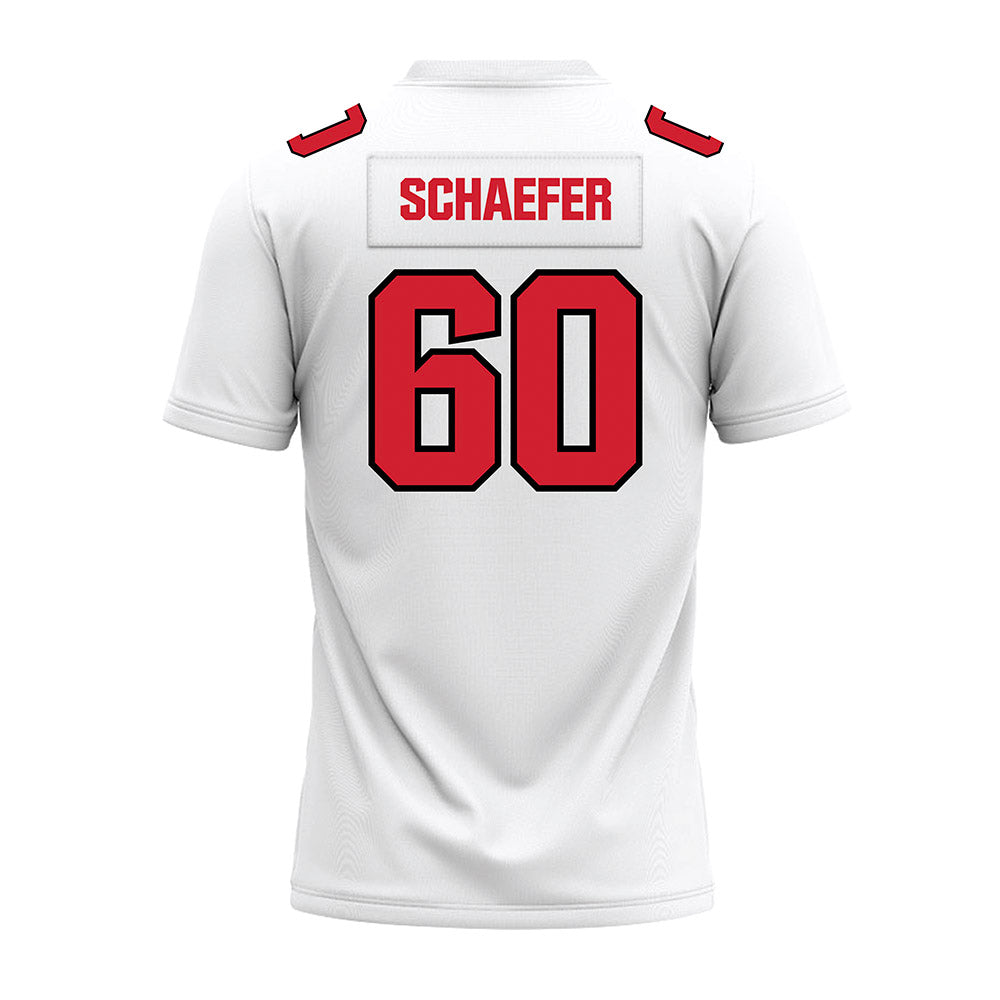 Youngstown State - NCAA Football : Bo Schaefer - White Premium Football Jersey-1