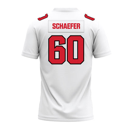 Youngstown State - NCAA Football : Bo Schaefer - White Premium Football Jersey-1