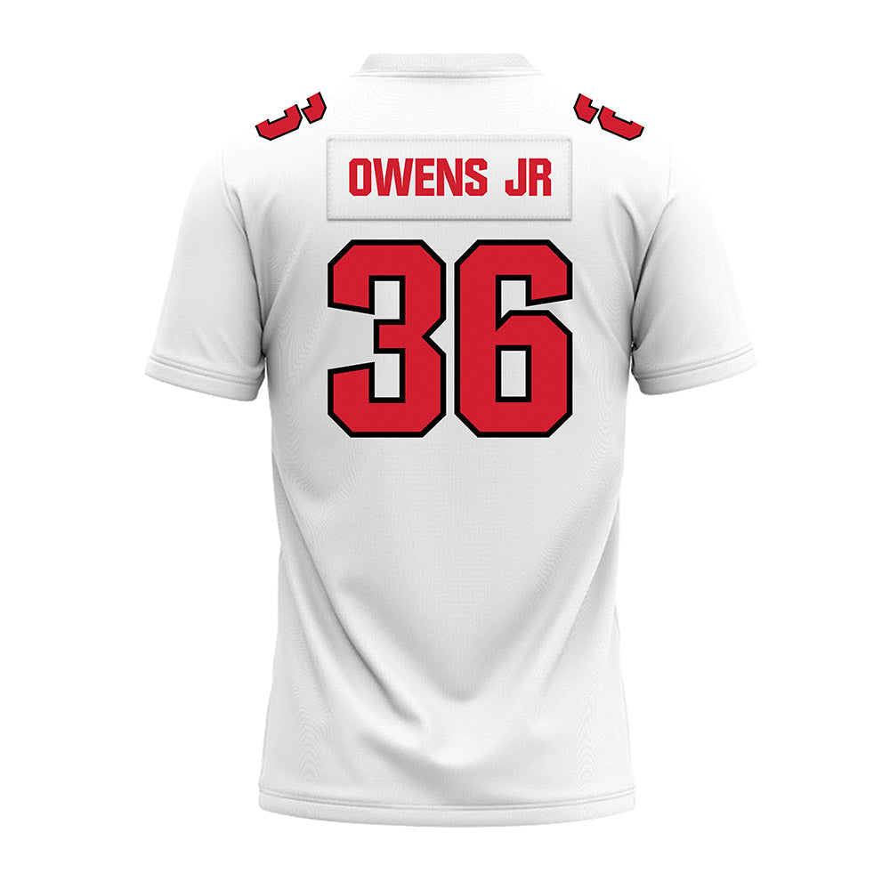 Youngstown State - NCAA Football : Rod Owens jr - White Premium Football Jersey-1