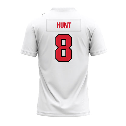 Youngstown State - NCAA Football : Bryan Hunt - White Premium Football Jersey-1