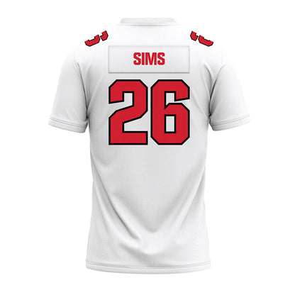 Youngstown State - NCAA Football : Stephen Sims - White Premium Football Jersey-1