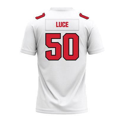 Youngstown State - NCAA Football : Vince Luce - White Premium Football Jersey-1