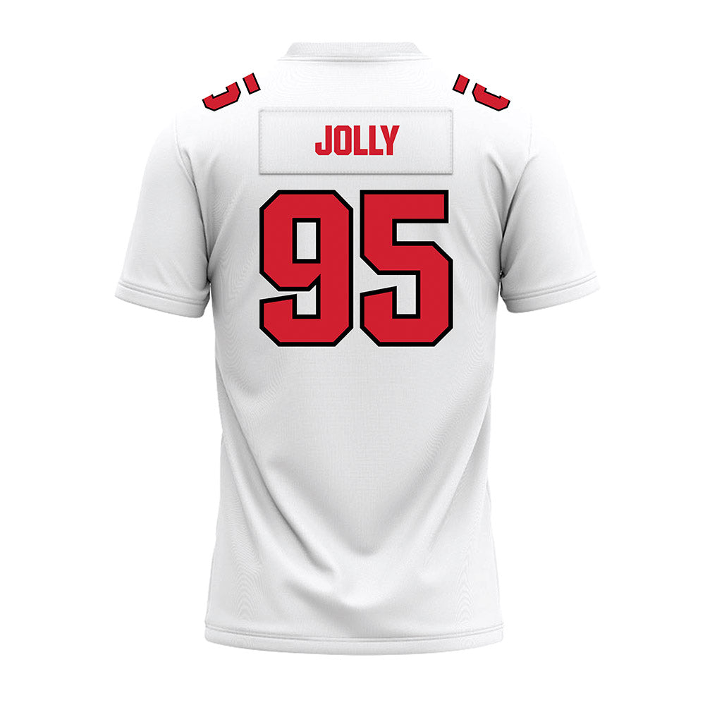 Youngstown State - NCAA Football : Thomas Jolly - White Premium Football Jersey-1