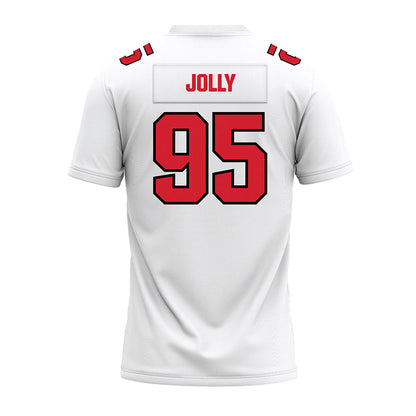 Youngstown State - NCAA Football : Thomas Jolly - White Premium Football Jersey-1