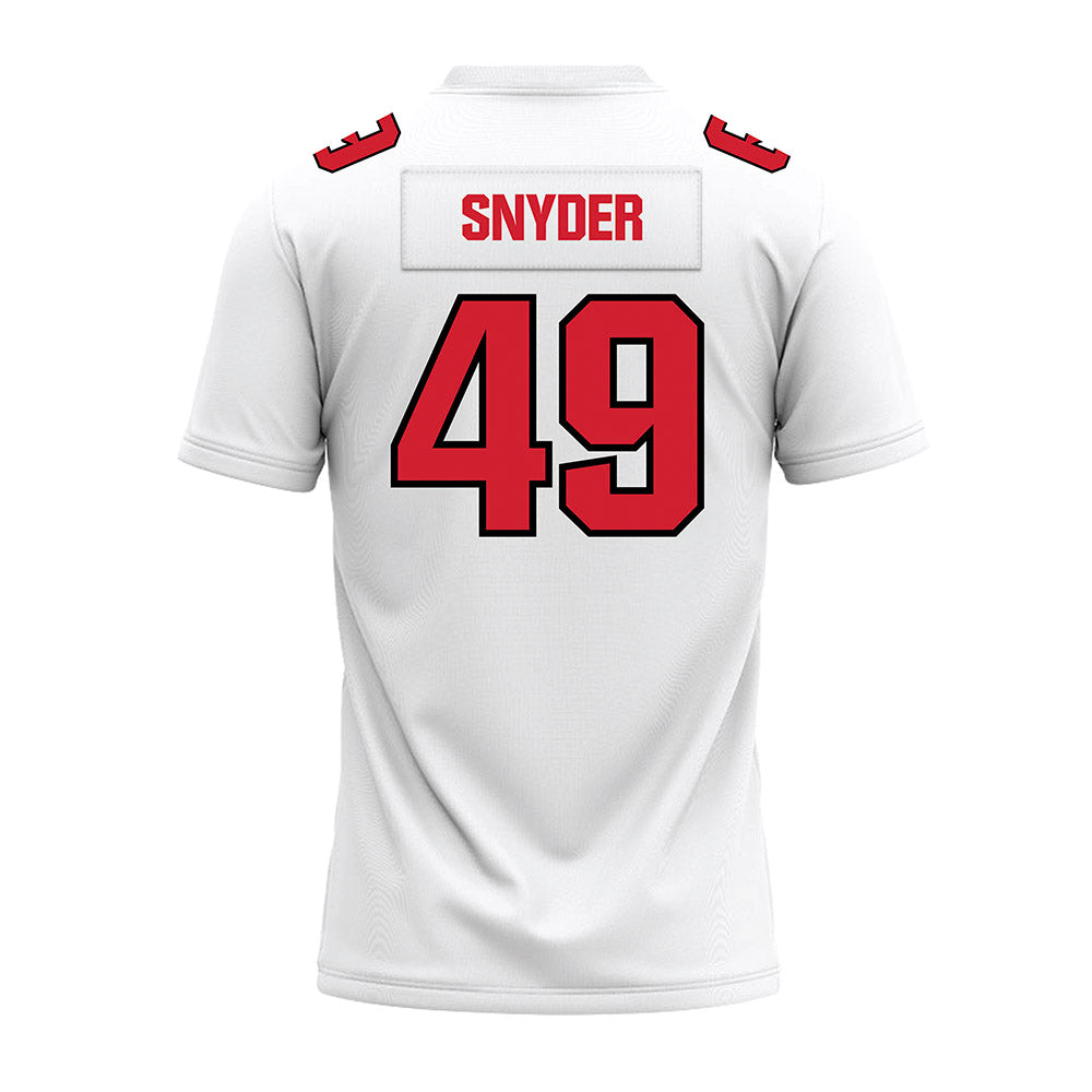 Youngstown State - NCAA Football : AJ Snyder - White Premium Football Jersey-1