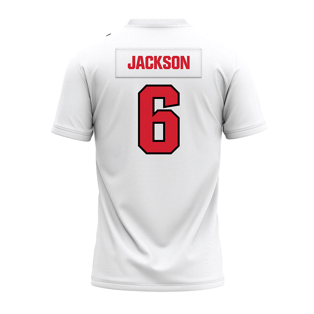 Youngstown State - NCAA Football : Julius Jackson - White Premium Football Jersey-1
