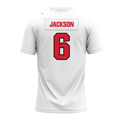 Youngstown State - NCAA Football : Julius Jackson - White Premium Football Jersey-1