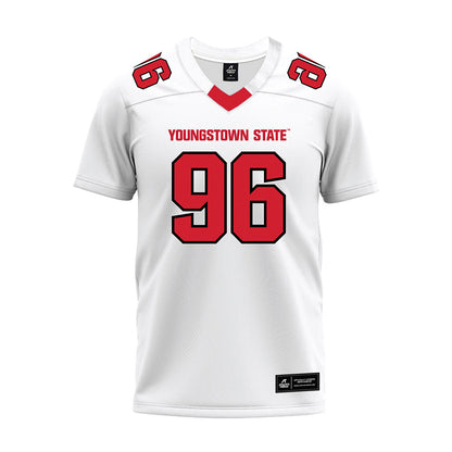 Youngstown State - NCAA Football : Cameron Mallory - White Premium Football Jersey-0