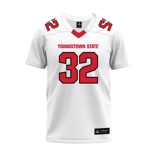 Youngstown State - NCAA Football : Dante Gentile - White Premium Football Jersey-0