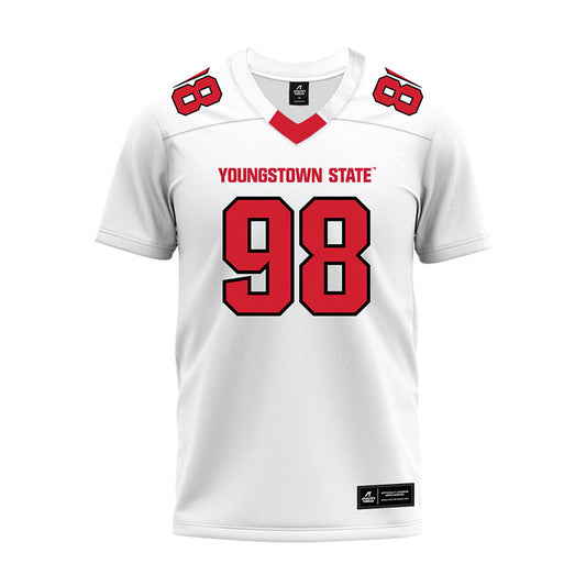 Youngstown State - NCAA Football : Marcus Henderson ii - White Premium Football Jersey-0