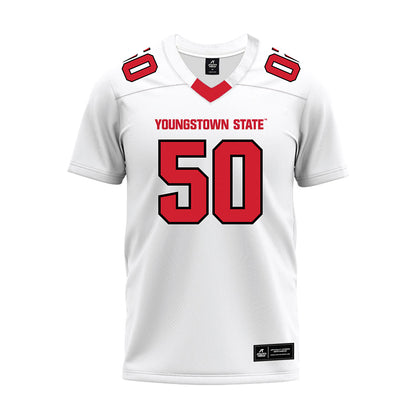 Youngstown State - NCAA Football : Vince Luce - White Premium Football Jersey-0