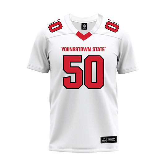 Youngstown State - NCAA Football : Vince Luce - White Premium Football Jersey-0