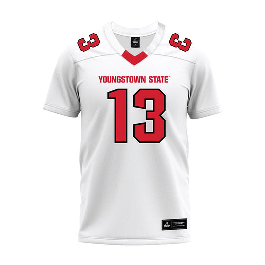 Youngstown State - NCAA Football : Danny Inglis - White Premium Football Jersey-0