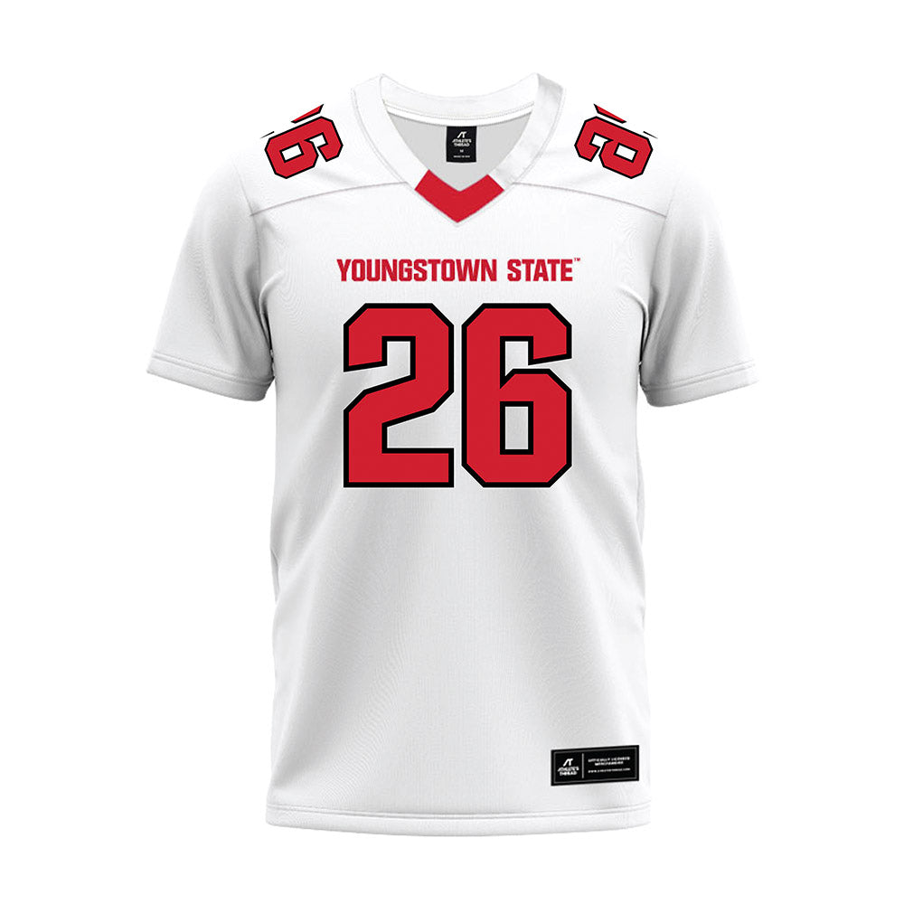Youngstown State - NCAA Football : Stephen Sims - White Premium Football Jersey-0