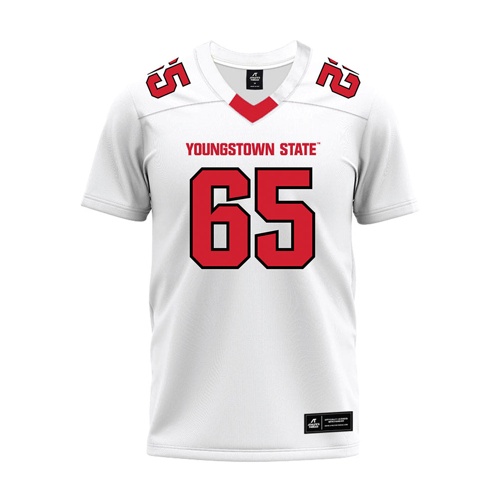 Youngstown State - NCAA Football : Brody Rummler - White Premium Football Jersey-0