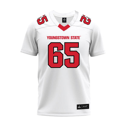 Youngstown State - NCAA Football : Brody Rummler - White Premium Football Jersey-0