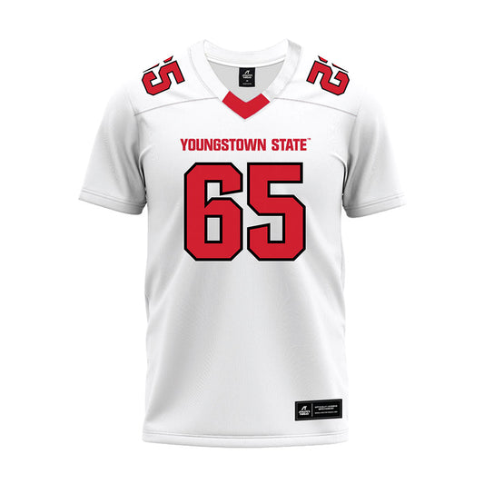 Youngstown State - NCAA Football : Brody Rummler - White Premium Football Jersey-0