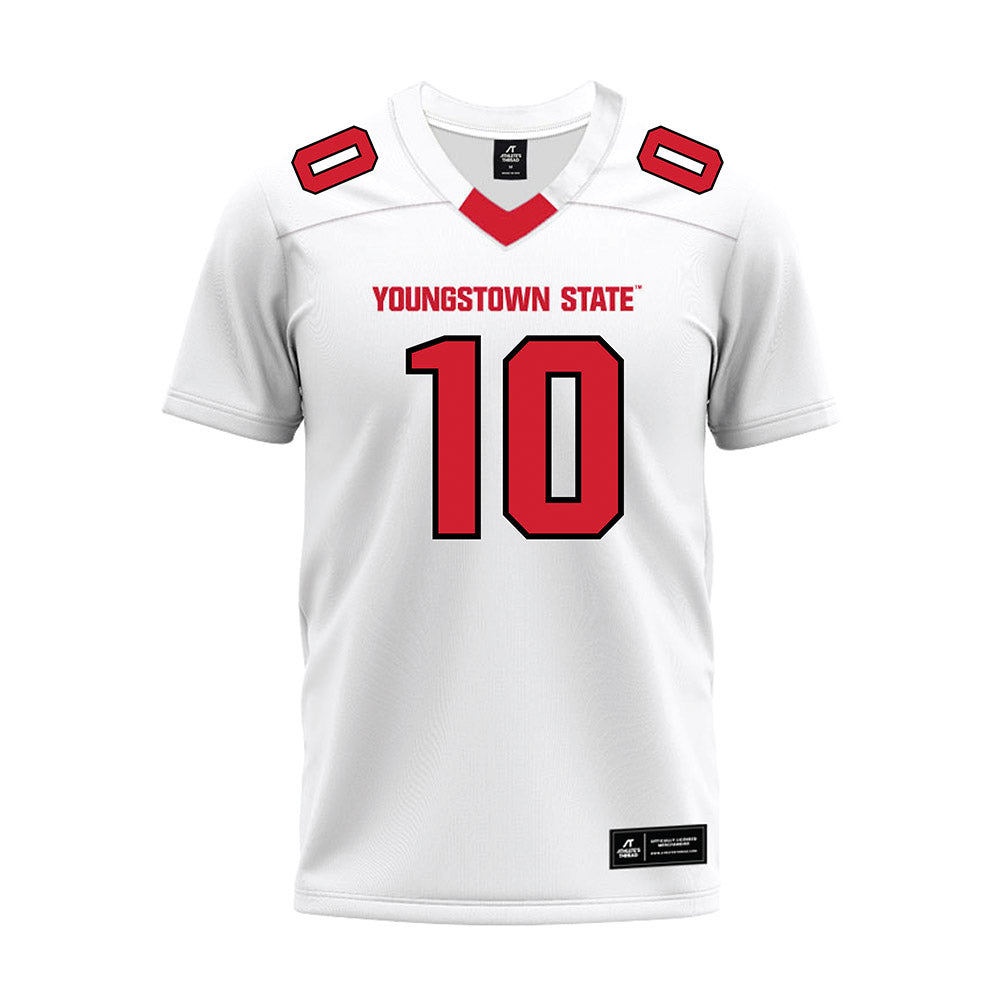 Youngstown State - NCAA Football : Jordan Rudolph - White Premium Football Jersey-0