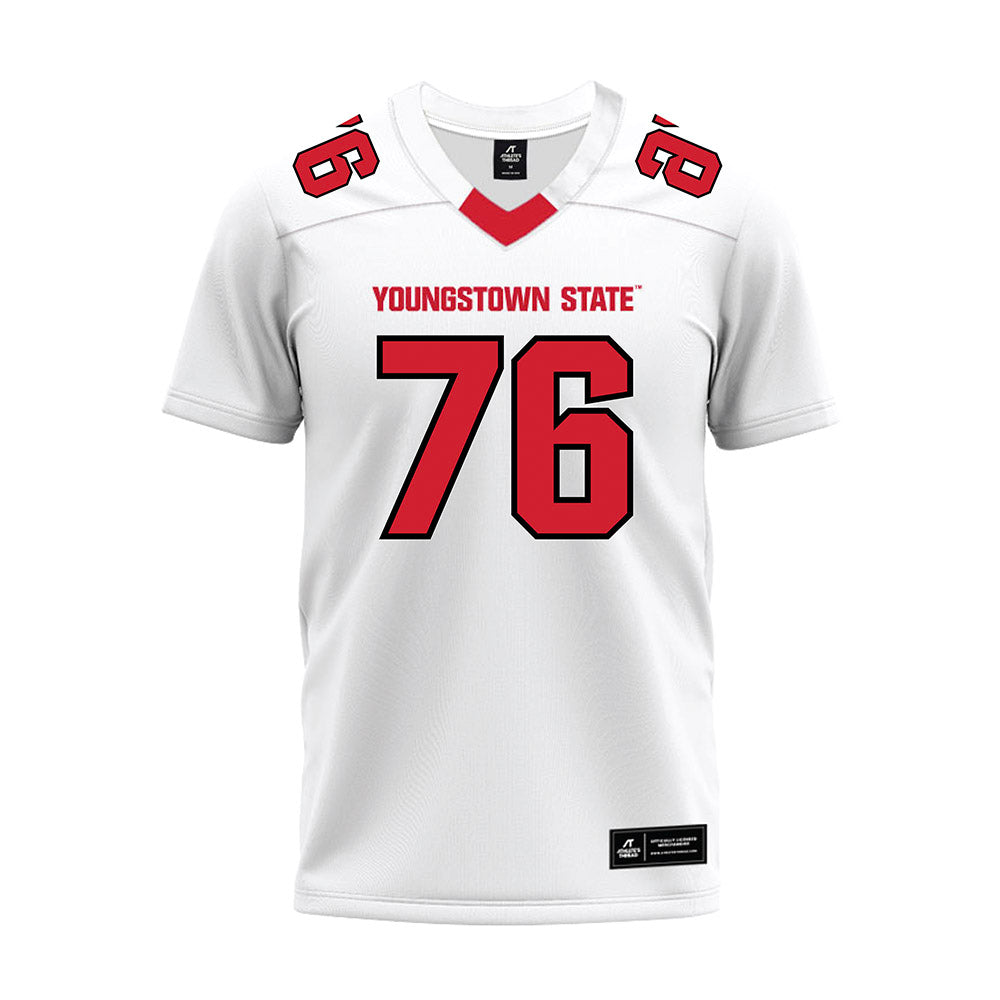 Youngstown State - NCAA Football : Nicholas Nielsen - White Premium Football Jersey-0