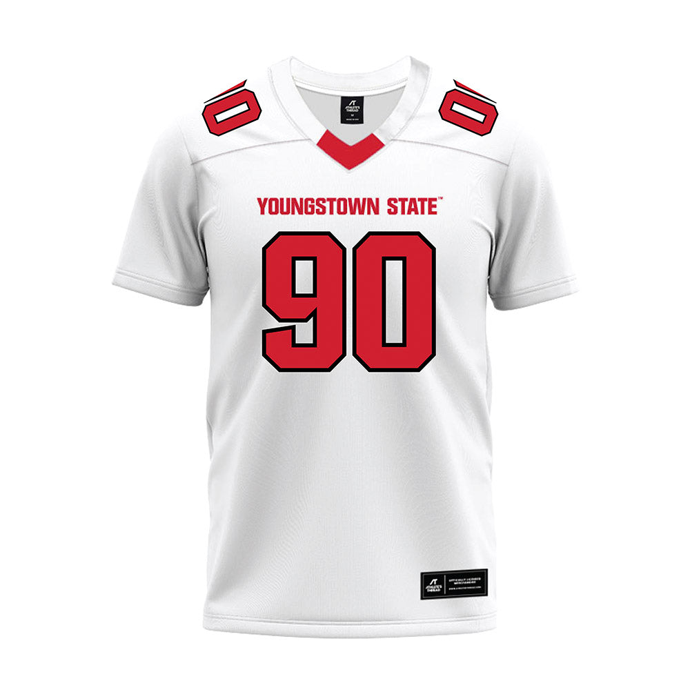 Youngstown State - NCAA Football : Conlan Greene - White Premium Football Jersey-0
