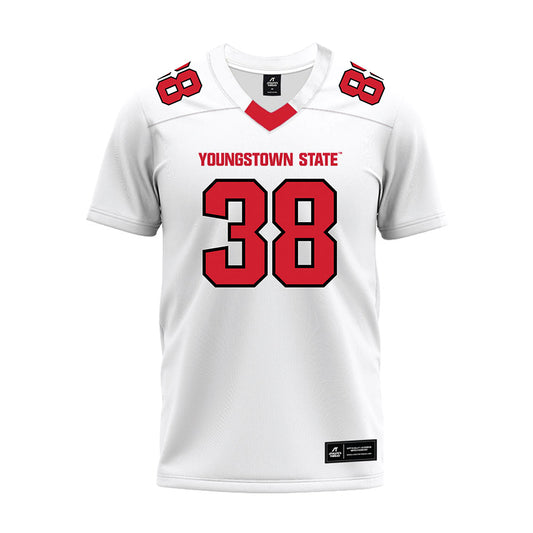 Youngstown State - NCAA Football : Bryant Holland-Snowden - White Premium Football Jersey-0