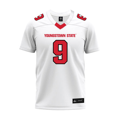 Youngstown State - NCAA Football : Jordan Pritchard-Sewell - White Premium Football Jersey-0