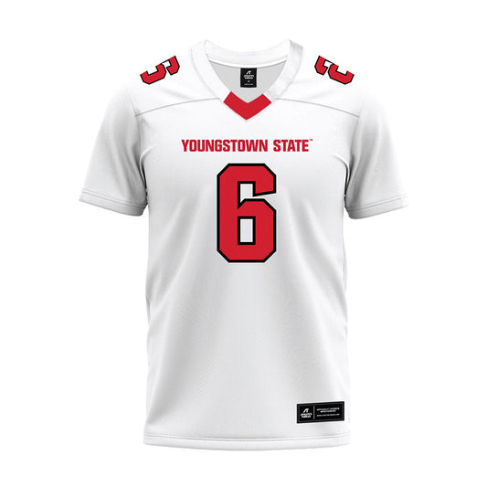 Youngstown State - NCAA Football : Julius Jackson - White Premium Football Jersey-0