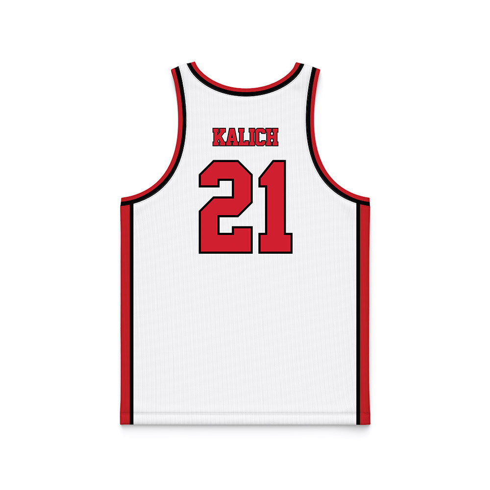 Youngstown State - NCAA Women's Basketball : Mia Kalich - White Basketball Jersey-1