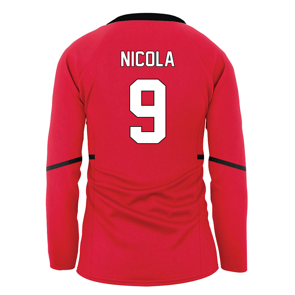 Youngstown State - NCAA Women's Volleyball : Journey Nicola - Red Volleyball Jersey-1