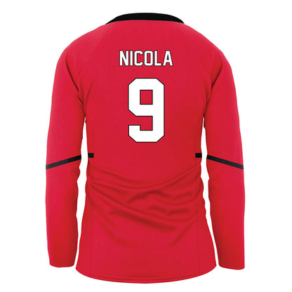 Youngstown State - NCAA Women's Volleyball : Journey Nicola - Red Volleyball Jersey-1