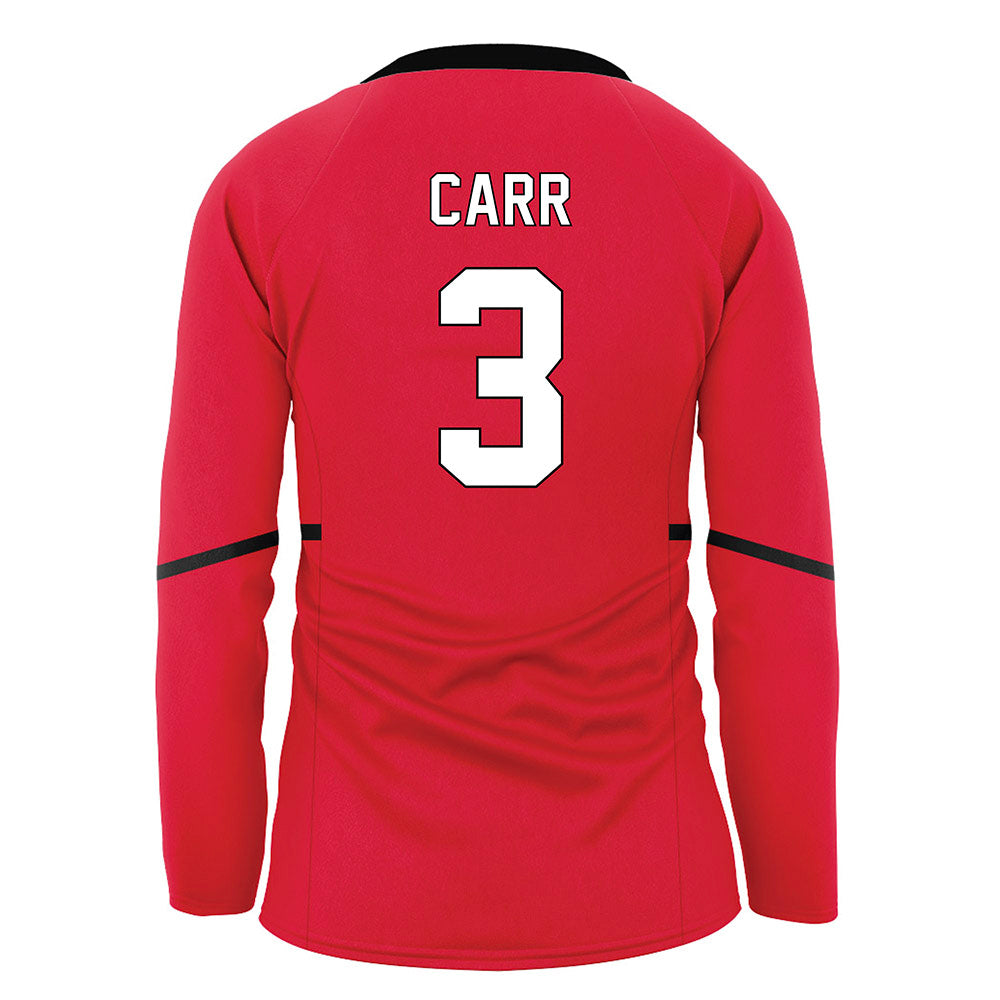 Youngstown State - NCAA Women's Volleyball : Natalie Carr - Red Volleyball Jersey-1