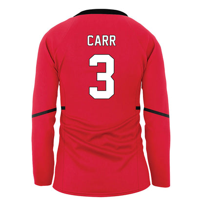Youngstown State - NCAA Women's Volleyball : Natalie Carr - Red Volleyball Jersey-1