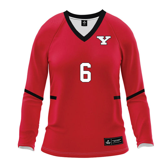 Youngstown State - NCAA Women's Volleyball : Izzy Henry - Red Volleyball Jersey-0