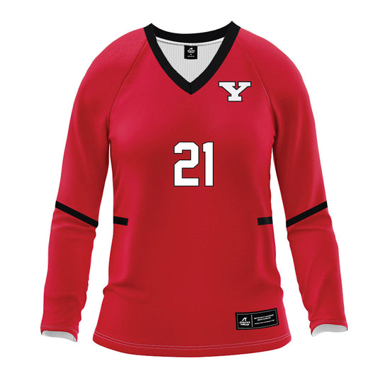 Youngstown State - NCAA Women's Volleyball : Korina Barber - Red Volleyball Jersey-0